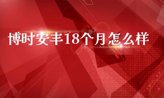 博时安丰18个月怎么样_https://wap.fansifence.com_今日财经_第1张