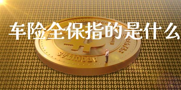 车险全保指的是什么_https://wap.fansifence.com_投资理财_第1张