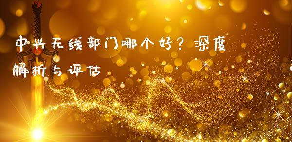 中兴无线部门哪个好？深度解析与评估_https://wap.fansifence.com_外汇交易_第1张