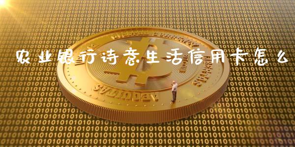 农业银行诗意生活信用卡怎么_https://wap.fansifence.com_债券投资_第1张