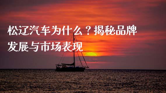 松辽汽车为什么？揭秘品牌发展与市场表现_https://wap.fansifence.com_今日财经_第1张