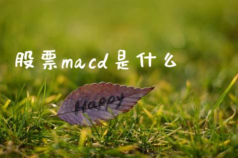 股票macd是什么_https://wap.fansifence.com_债券投资_第1张