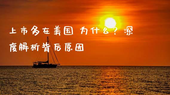 上市多在美国 为什么？深度解析背后原因_https://wap.fansifence.com_外汇交易_第1张