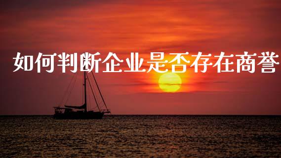 如何判断企业是否存在商誉_https://wap.fansifence.com_债券投资_第1张