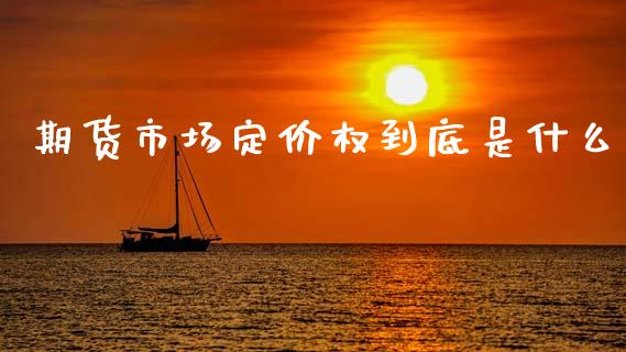 期货市场定价权到底是什么_https://wap.fansifence.com_外汇交易_第1张