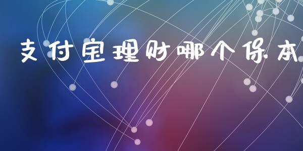 支付宝理财哪个保本_https://wap.fansifence.com_投资理财_第1张