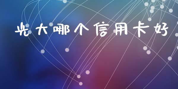 光大哪个信用卡好_https://wap.fansifence.com_投资理财_第1张