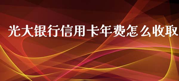 光大银行信用卡年费怎么收取_https://wap.fansifence.com_投资理财_第1张