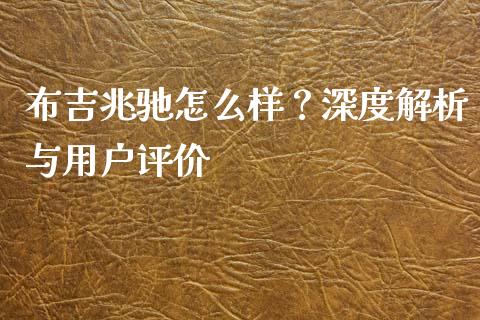 布吉兆驰怎么样？深度解析与用户评价_https://wap.fansifence.com_外汇交易_第1张