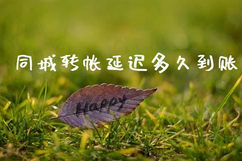 同城转帐延迟多久到账_https://wap.fansifence.com_外汇交易_第1张