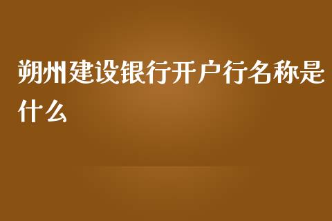 朔州建设银行开户行名称是什么_https://wap.fansifence.com_今日财经_第1张