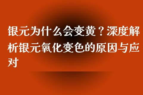 银元为什么会变黄？深度解析银元氧化变色的原因与应对_https://wap.fansifence.com_投资理财_第1张