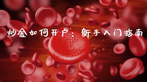 炒金如何开户：新手入门指南_https://wap.fansifence.com_外汇交易_第1张