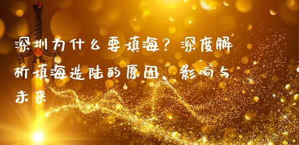 深圳为什么要填海？深度解析填海造陆的原因、影响与未来_https://wap.fansifence.com_债券投资_第1张