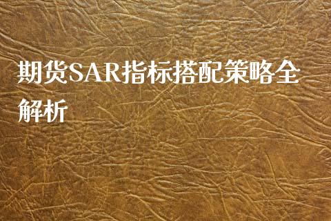 期货SAR指标搭配策略全解析_https://wap.fansifence.com_债券投资_第1张