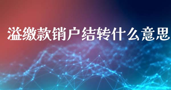 溢缴款销户结转什么意思_https://wap.fansifence.com_外汇交易_第1张