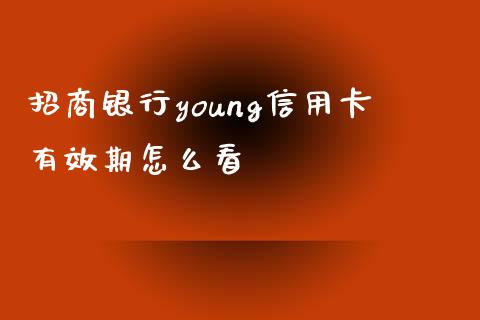 招商银行young信用卡有效期怎么看_https://wap.fansifence.com_外汇交易_第1张