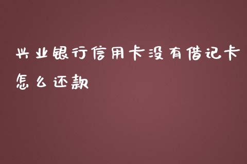 兴业银行信用卡没有借记卡怎么还款_https://wap.fansifence.com_外汇交易_第1张