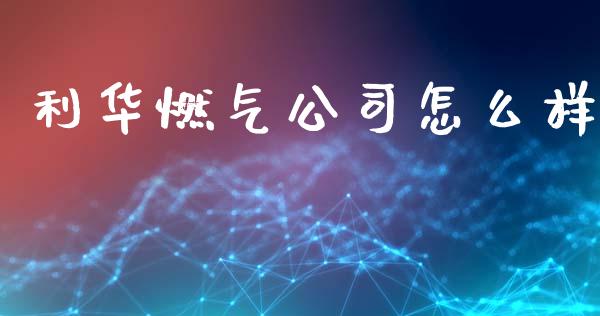 利华燃气公司怎么样_https://wap.fansifence.com_投资理财_第1张