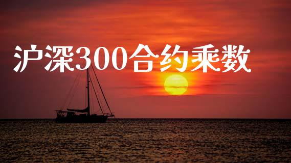 沪深300合约乘数_https://wap.fansifence.com_投资理财_第1张