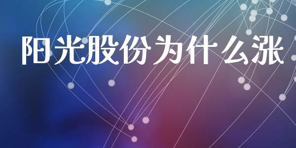 阳光股份为什么涨_https://wap.fansifence.com_投资理财_第1张