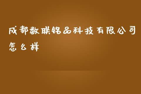 成都数联铭品科技有限公司怎么样_https://wap.fansifence.com_债券投资_第1张