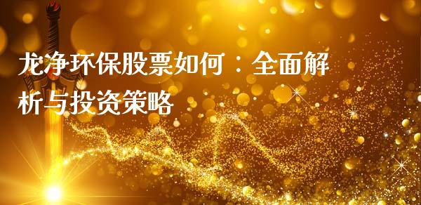 龙净环保股票如何：全面解析与投资策略_https://wap.fansifence.com_债券投资_第1张