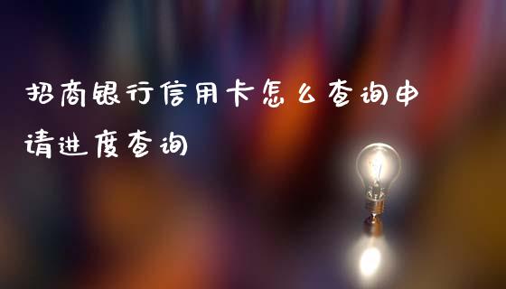 招商银行信用卡怎么查询申请进度查询_https://wap.fansifence.com_投资理财_第1张