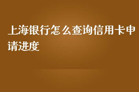 上海银行怎么查询信用卡申请进度_https://wap.fansifence.com_今日财经_第1张