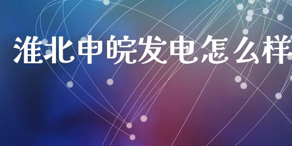 淮北申皖发电怎么样_https://wap.fansifence.com_投资理财_第1张