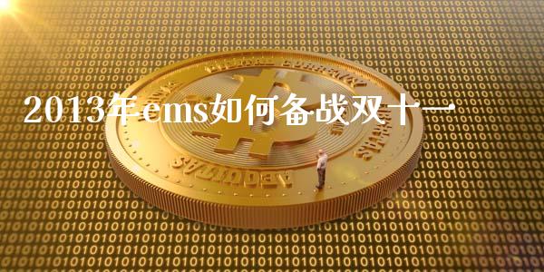 2013年ems如何备战双十一_https://wap.fansifence.com_外汇交易_第1张