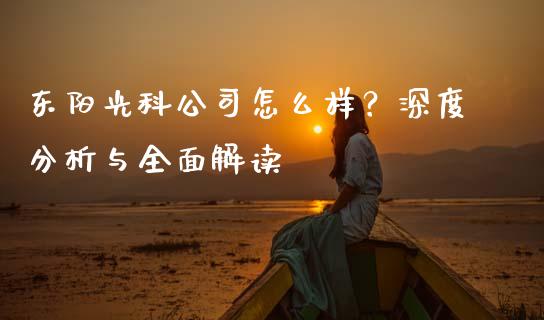 东阳光科公司怎么样？深度分析与全面解读_https://wap.fansifence.com_债券投资_第1张