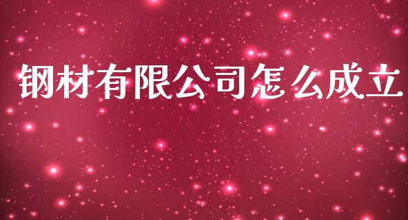 钢材有限公司怎么成立_https://wap.fansifence.com_外汇交易_第1张