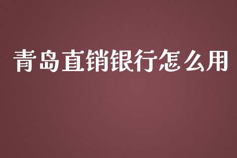 青岛直销银行怎么用_https://wap.fansifence.com_投资理财_第1张