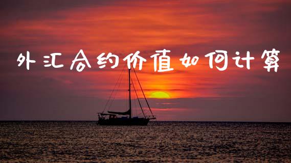 外汇合约价值如何计算_https://wap.fansifence.com_今日财经_第1张