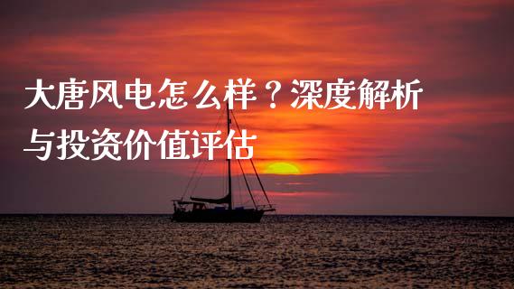 大唐风电怎么样？深度解析与投资价值评估_https://wap.fansifence.com_今日财经_第1张