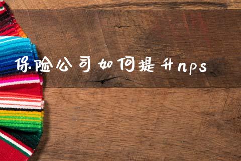 保险公司如何提升nps_https://wap.fansifence.com_今日财经_第1张