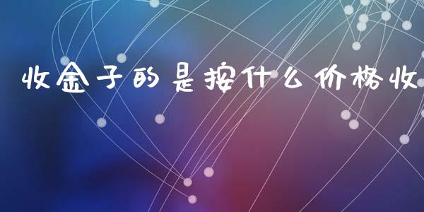 收金子的是按什么价格收_https://wap.fansifence.com_今日财经_第1张