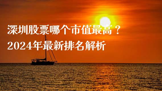 深圳股票哪个市值最高？ 2024年最新排名解析_https://wap.fansifence.com_债券投资_第1张